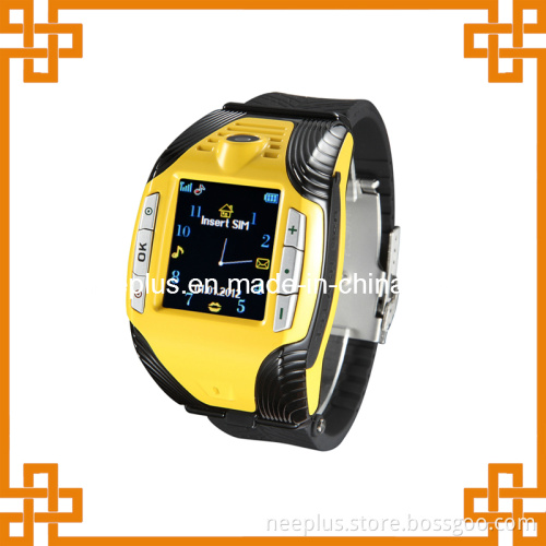 Wrist Watch Mobile Phone, Touch Screen Watch Mobile with Camera/Bluetooth/Vibration F3